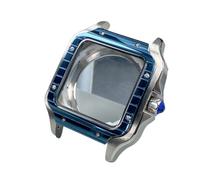 XTINKOPW Juego de Caja de Reloj Cuadrada NH35 de 38 mm con Brazalete de Acero 316L, Compatible con Movimientos NH35/NH36/NH34, Kit de modificación de Relojes, Accesorios.(Blue Case 1)