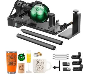 xTool 4 en 1 RA2 Pro - Accesorio para Grabador Láser S1/F1/M1 Ultra/F1 Ultra/P2/D1 Pro, Módulo de Grabado de Tambor Rotativos, Grabado de Objetos Cilíndricos, Vasos de Vino, Copas, Anillos