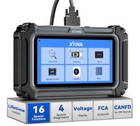 XTOOL D5S OBD2 Scanner - Lector de código 2025 para coches y camiones con 15 funciones de reinicio, sensor de manivela Relearn, FCA AutoAuth, CAN FD para GM, motor ABS SRS transmisión herramienta de