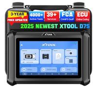 XTOOL D7S OBD2 Diagnosis, Codificación ECU, 39+ Funciones Servicio, Prueba Bidireccional/Activa, Dispositivo de Diagnóstico Completo del sistema de diagnóstico del coche, CAN FD/DOIP, 3 Años Renovació
