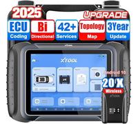 XTOOL D8W OBD2 Diagnosis Español, Diagnosis Coche con Mapa Topología, Codificación ECU, 42+ Servicios, Control Bidireccional, Diagnóstico Completo de Todos los Sistemas, 3 Años de Actualizaciones