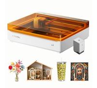 xTool M2 20W Grabadora láser cerrada Clase 1 con impresora CMYK y doble cámara. Corta madera gruesa y acrílico a todo color. Potencia industrial para pequeñas empresas, fácil y segura