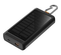 Xtorm Go2 Powerbank solar de 15 W y 10 000 mAh con linterna, color negro carbón