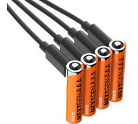Lote de 4 pilas AAA recargables con puerto USB-C, colección NextGen, con cable