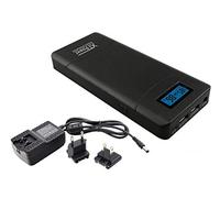 XTPower® PowerBank QC3-PA - Batería externa para teléfono móvil (20000 mAh, 65 W de potencia, carga rápida para ordenador portátil y smartphone a través de USB y conector DC)
