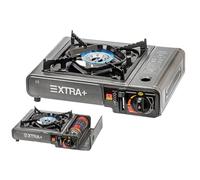 XTRA+ Cocina de Gas Portátil BDZ-155 para Camping con Maletín - Compatible con Cartucho B-250 | Hornillo Compacto para Camping, Playa y Exterior