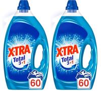 XTRA Total - Lessive Liquide Universelle - Blanc et Couleur - 60 Lavages (3L) (Paquete de 2)