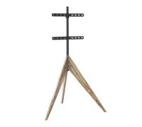 XTRARM Argg Tripod para TV, Altura 145cm, 180 Grados, TV hasta Que 65 Pulgadas, Madera Oscura