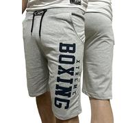 XTREME BOXING - Pantalones Cortos Deportivos para Hombre, cómodos y Ligeros, Ideales para Boxeo, Fútbol, Running, Tenis y Gimnasio, Bermuda Casual para Tiempo Libre, XBR200BIS (Gris, XL)