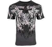 Xtreme Couture by Affliction - Camiseta para hombre, color rojo, Carbón vegetal, Small