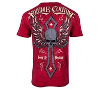 Xtreme Couture by Affliction Stone Ranger - Camiseta para hombre, Rojo -, Small