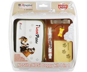 Xtreme - Kit de 4 accesorios para Nintendo DSi/DS Lite, diseño de perros