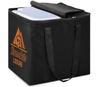 Xtremeauto Portaloo - Bolsa de almacenamiento portátil para inodoro con cierre de cremallera, para caravana, autocaravana, viajes, Black, L, Clásico