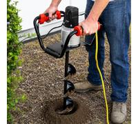 XtremepowerUS 1500 W industrial eléctrico poste agujero excavadora valla planta excavación suelo Powerhead incluye 15.2 cm kit de brocas de taladro de excavación