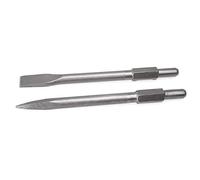 XtremepowerUS 2 brocas hexagonales de punta de cincel de 1-1/8 pulgadas para martillo de gato, punta de cincel, demolición, construcción de hormigón, taladro perforador