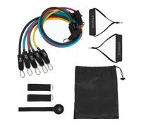 XTREXO Fitness Expander Set de 5 Gomas expansoras - Bandas de Resistencia Multicolor con Asas, Correas de Tobillo y Anclaje de Puerta, Juego de expansión de Resistencia, Ideal para Entrenamiento de
