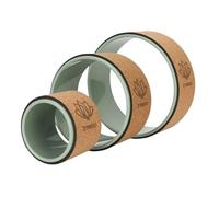 XTREXO FlowWheel 3 en 1 - Juego de ruedas de yoga verde oliva (grande/mediano/pequeño), antideslizante, para estiramiento de espalda, equilibrio y entrenamiento, yoga y pilates