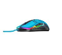 Xtrfy M42 RGB, Ratón Gaming Ultraligero con Cable, Sensor Pixart 3389 de Última Generación, Carcasa Modular (incluye 2 Tamaños), Iluminación RGB Regulable, Miami Blue Edition