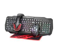 Xtrike Me Dream My Life CMX-407 Pack (Keyboard + Headset + Mouse + Mouse Pad) - Black