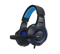 Auriculares Gaming Jack 3.5mm LED Azul Cascos PC PS4 PS5 Xbox Switch Con Micro
