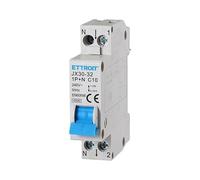 XTRIMA Interruptor magnetotérmico automático 1P+N 10A C10 220V 4.5kA, ocupa 1 módulo