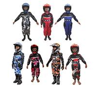 XTRM RACE JUNIOR KIDS KART SUIT New 2019 Motocross Quad MX Off Road Trials Go-Karting ATV MTB BMX Enduro Child Children Sports Racing Dirt Bike Overall Jump One Piece Suit (Camo Blue,LARGE - 6-7 YEAR