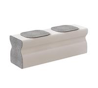 Xtroml Taburete-Sillón Plegable de Papel Acordeón - Asiento Panalizable Que se Convierte en Mesa de Café, Banco o Reposapiés - Mueble Ahorra-Espacio para Hogar, Cocina,White-43×37×120cm