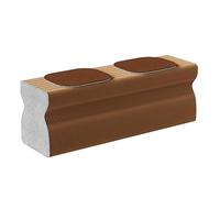 Xtroml Taburete-Sillón Plegable de Papel Acordeón - Asiento Panalizable Que se Convierte en Mesa de Café, Banco o Reposapiés - Mueble Ahorra-Espacio para Hogar, Cocina,Brown-37.5×31×120cm