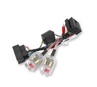 XTRONS Cable de conector adaptador de arnés ISO para coche con convertidor de impedancia alta a baja, compatible con Android Auto, reproductor de radio estéreo para coche Audi A3 A4
