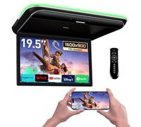 XTRONS Reproductor de techo de coche Android de 19.5 pulgadas, octa núcleo, monitor de montaje en techo de coche, pantalla IPS ancha, video 8K, altavoces estéreo integrados, soporte para monitor de