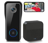 XTU Timbre Inalámbrico con Cámara, 2K HD Video Timbre Inalámbrico Impermeable para Exteriores, Visión Nocturna con Detección De Movimiento PIR, Audio Bidireccional, Soporte En La Nube y SD