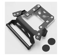 Xtufxkch Teléfono Soporte Nav para Forza350 para Forza 350 para NSS350 para NSS 2021-2025 Soporte Navegación Motocicleta Teléfono GPS Adaptador Acero Carbono(Black-12mm)