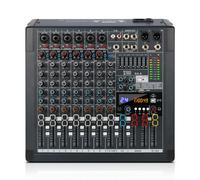 XTUGA RA-8 Mezclador de audio profesional mezclador de audio de 8 canales con botón silenciador ecualizador 7 bandas Bluetooth MP3