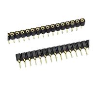 XTVKFWJAB 5 uds 0,1 "enchufe PCB frágil, paso de 2,54mm/2,0mm 1x40P/2x40P toma de Transistor de aguja hembra de estaño dorado de una sola fila(Lavender)