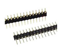 XTVKFWJAB 5 uds 0,1 "enchufe PCB frágil, paso de 2,54mm/2,0mm 1x40P/2x40P toma de Transistor de aguja hembra de estaño dorado de una sola fila(Dark Grey)