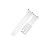 XTVKFWJAB Accesorios for relojes: Correa de goma for hombre, compatible con GST Heart Of Steel B100 GST-S110/W300/410, correa acero inoxidable for mujer(Silver Yellow)