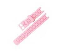 XTVKFWJAB Accesorios for relojes Correa de resina compatible con Swatch Kids caucho PU Hebilla cinturón impermeable deportiva for niños FlikFlak(Pink)