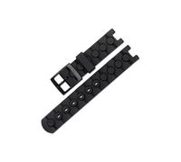 XTVKFWJAB Accesorios for relojes Correa de resina compatible con Swatch Kids caucho PU Hebilla cinturón impermeable deportiva for niños FlikFlak(Black)