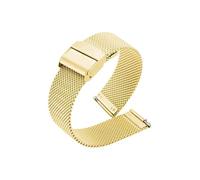 XTVKFWJAB Accesorios for relojes de 10 a 22 mm compatibles con correas acero DW for hombre y mujer, malla tejida fino ultrafino(Gold,18mm)