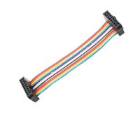 XTVKFWJAB Cable de descarga Jtag Isp, Cable de datos de cinta plana de Color for cabezal de caja Dc3 Idc, Fc-10/14/16/20/40/50pin 10/20/30cm, paso de 2,54mm, 2 uds.(2x8 16P,10cm)