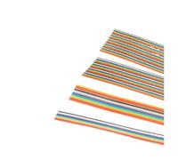 XTVKFWJAB Cable plano tipo cinta de color de paso de 1 metro, 1,27mm, 6-60 pines for conector de 1,27mm, cableado interno de dispositivo electrónico(1Meter 12Pin)