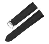 XTVKFWJAB Compatible con correas de nailon Cartier Must London Vintage, hebilla desplegable acero macizo, correa lona fina for uso diario, 18 mm y 20(Black-Steel-Z4,18mm)