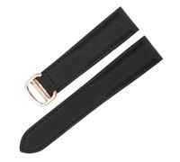 XTVKFWJAB Compatible con correas de nailon Cartier Must London Vintage, hebilla desplegable acero macizo, correa lona fina for uso diario, 18 mm y 20(Black-Rose-Z4,20mm)