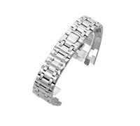 XTVKFWJAB Compatible con correas de reloj Royal Oak Offshore 42 mm diámetro, resistentes al agua, acero inoxidable macizo 28, cóncavas y convexas (15710 26470)