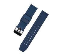 XTVKFWJAB Compatible con Luminox Pulsera de silicona de boca plana Impermeable Suave Cómoda Correa de reloj Hebilla de acero inoxidable Accesorios de reloj de 23 mm(Blue-B)