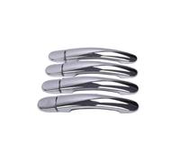 XTVKFWJAB Compatible con Skoda Fabia Octavia 2008-2013, cubiertas de manijas de puerta de coche cromadas negras, accesorios for coche, pegatinas de estilo.(Silver 0 keyhole)