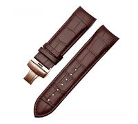 XTVKFWJAB Compatible Con Tissot 1853 T035 Correa De Piel De Becerro T035627A Con Extremo Curvo Y Hebilla De Mariposa (22 Mm, 23 Mm Y 24 Mm)(Brown rose gold,24mm)