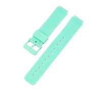 XTVKFWJAB Correa de 16 mm compatible con Casio MW-59 MQ-24 MQ-27 MQ-76 MQ-71 MQ-107, repuesto de correa de resina de goma, resistente al agua.(Green)
