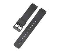 XTVKFWJAB Correa de 16 mm compatible con Casio MW-59 MQ-24 MQ-27 MQ-76 MQ-71 MQ-107, repuesto de correa de resina de goma, resistente al agua.(Black)