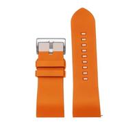 XTVKFWJAB Correa de caucho fluorado compatible con Cartier Kalibo Tank London SOLO, pulsera de liberación rápida con llave, correa de reloj de 20 mm, 21 mm, 22 mm, 23 mm y 24 mm.(Orange,24mm)